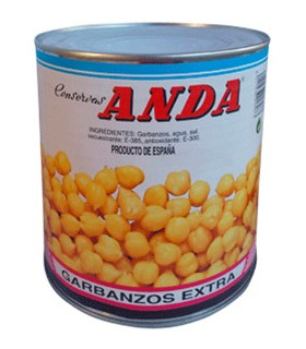 GARBANZO COCIDO ANDA   3KG